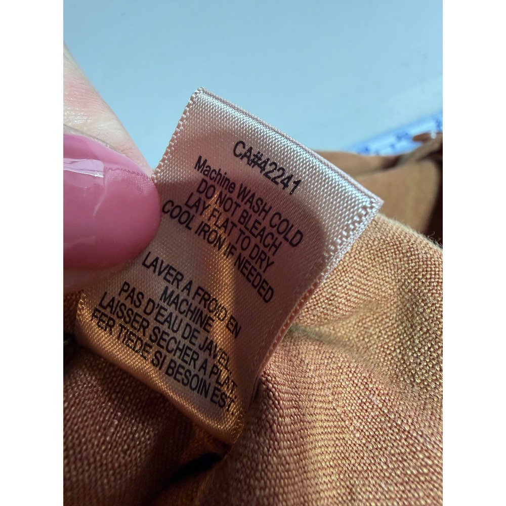 YFB Young Fabulous & Broke Jumpsuit Womens XS Rust Linen Utility Safari Core - Picture 11 of 13